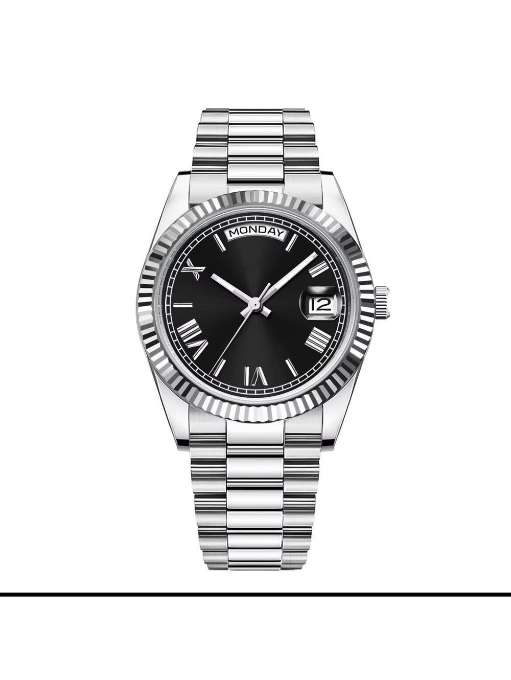 New Men's Stainless Steel Mechanical Watch with Sapphire Crystal stock 313